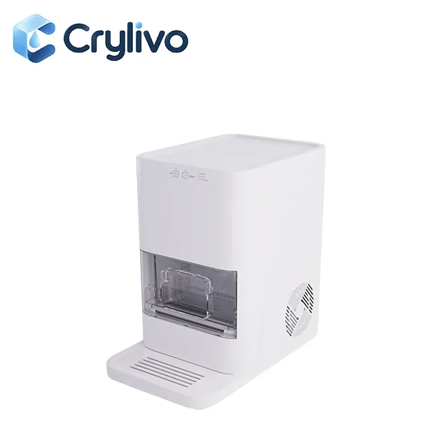 Crylivo Black and White Countertop Sphere Ice Maker
